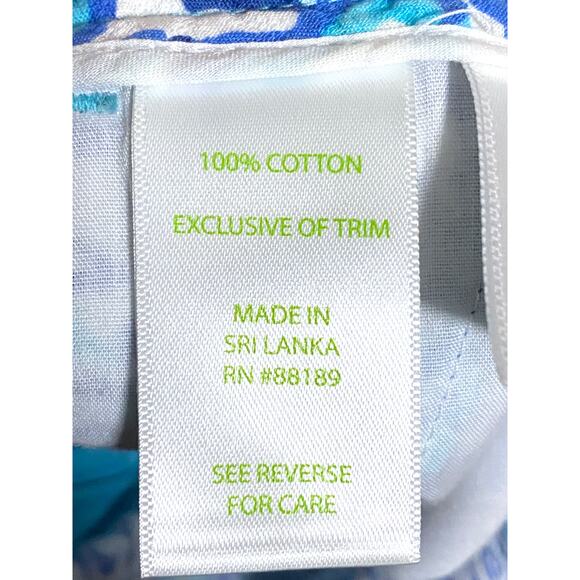 Lilly Pulitzer Adie Chasing Tail Fish Shorts Blue Coastal Tropical Beachy Size 4 - Picture 7 of 8